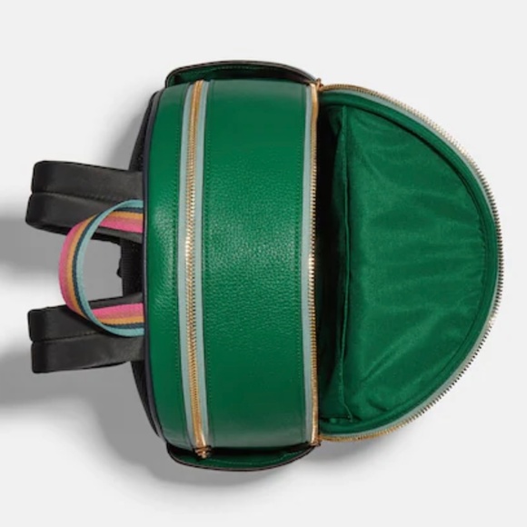 Coach Court Backpack in Colorblock Green main image 4